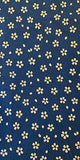 Cooling Tie -  Navy Beige Daisy
