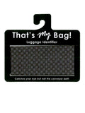 That's My Bag - Black Checkers
