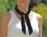 Cooling Tie - Black Mini Dot
