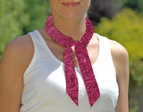 Cooling Tie -  Raspberry Batik
