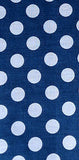 Cooling Tie -  Navy Polka Dot