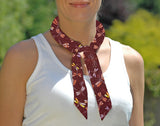 Cooling Tie -  Maroon Dragonfly