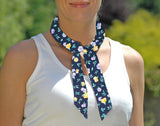 Cooling Tie -  Navy Floral