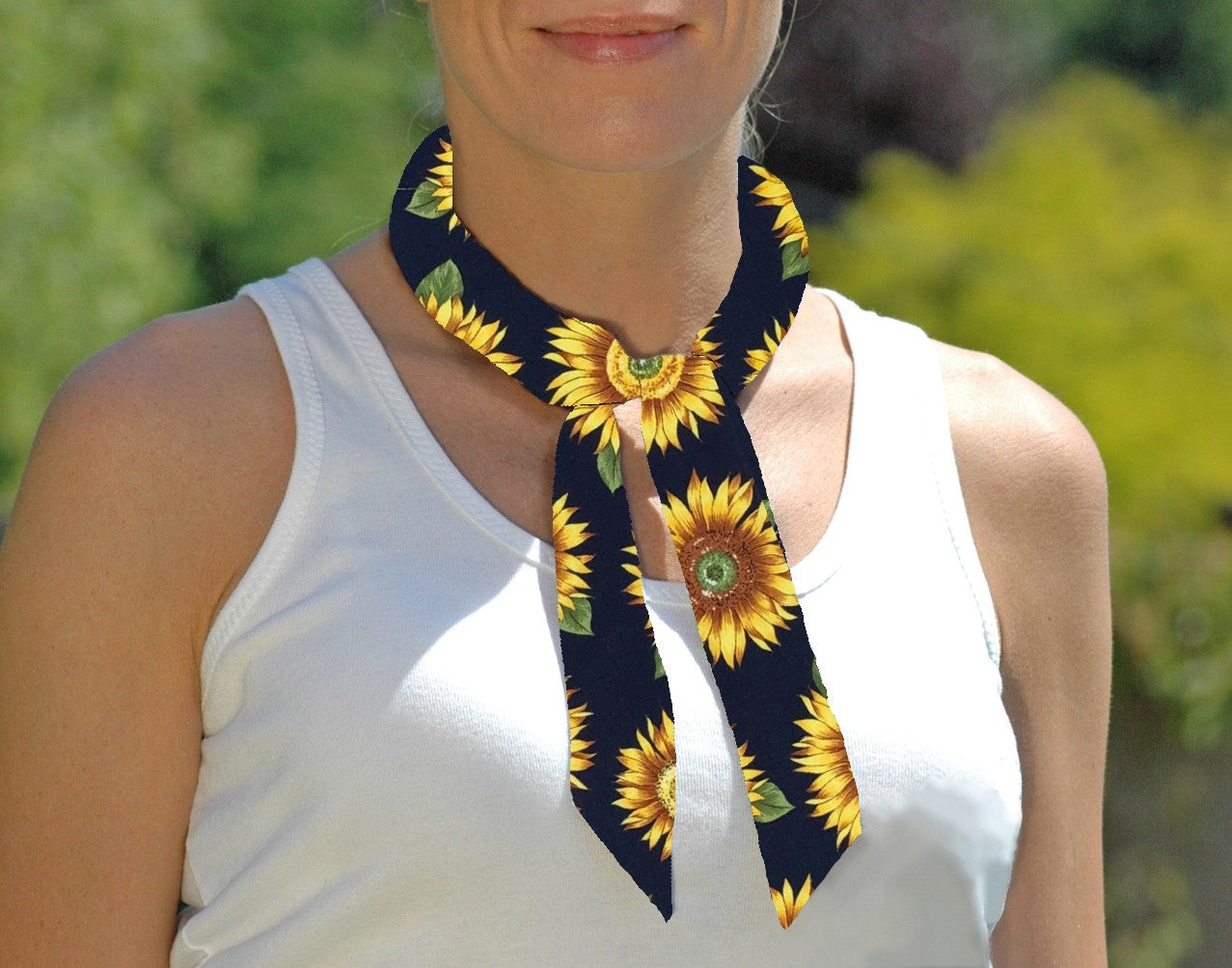 Cooling Tie - Sunflowers
