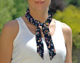 Cooling Tie - Navy Freesia